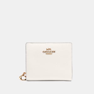 Refined Pebbled Leather Snap Wallet