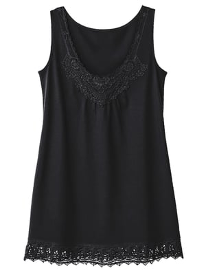 Lace Trim Sleeveless Top