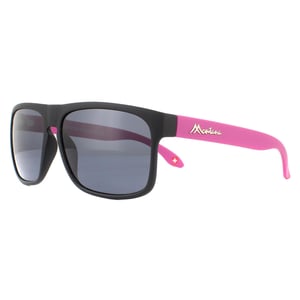 Montana Zonnebril MP37 C Zwart Met Roze Rubbertouch Zwart Gepolariseerd