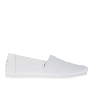 Butik För Toms Alpargata Bomullscanvas Damers Vita Espadrillos