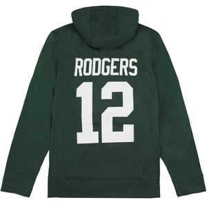 Fanatics Green Bay Packers Aaron Rodgers Mens Hoodie