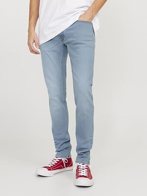 JACK & JONES Mens Jeans Skinny Slim Fit Denim Blue