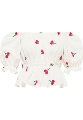 myMo Geborduurde Geknoopte Blouse osha