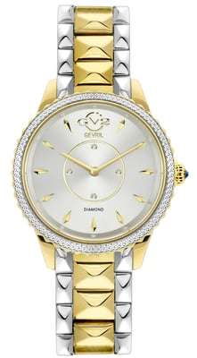 GV2 Siena Women's Swiss Quartz Diamond Silver Dial Stainless Steel Watch