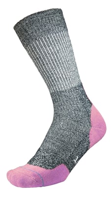 1000 Mile - Ladies Fusion Repreve Double Layer Anti Blister Walking Socks - Navy / Mauve