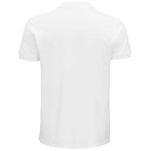 SOLS Mens Planet Pique Organic Polo Shirt (White)