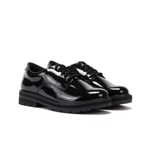 Clarks Prague Lace O Youth Patent Shoes
