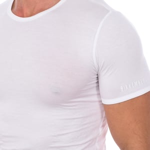 Mode Bamboe T-shirt korte mouw BKK1UTS03SI man