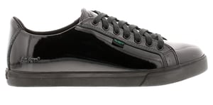 Kickers Womens Shoes Work School Tovni Lacer Leather Lace Up black patent