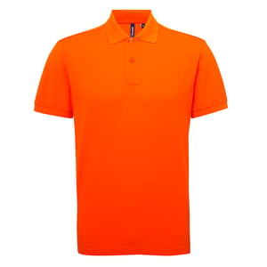 Asquith & Fox Mens Short Sleeve Performance Blend Polo Shirt (Orange)