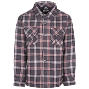 Trespass Kinderen/Kinderen Gemiddelde Lange Mouwen Gingham Shirt (Donkergrijs ruitje)