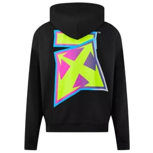 Off-White Dedrade Thunder Logo Slim Fit Black Hoodie