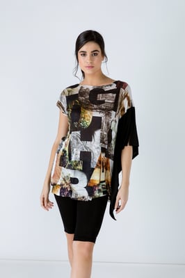 Asymmetrische Print Tuniek