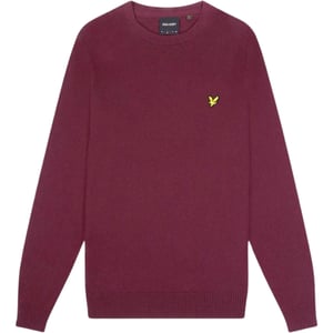 Lyle & Scott Brand Logo Burgundy Jumper
