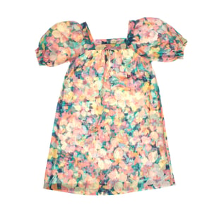 Bloemenjurk met korte mouw 601084 meisjes
