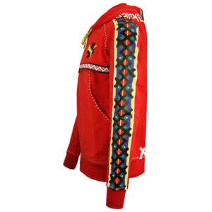 Puma x Jahnkoy Hoodie Röd Herr Logotyp Tryckt Tröja Sweatshirt 596680 47