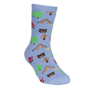 Trespass Camping Sokken voor Kinderen/Kinderen (Set van 2) (Blauw/Crème)