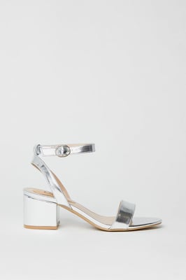 Tommi Barely There Mid Block Heel Sandals