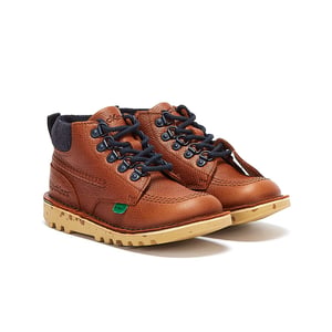 Jongens Meisjes Kickers Kick Hi Winter Volnerf Junior Bruine Laarzen