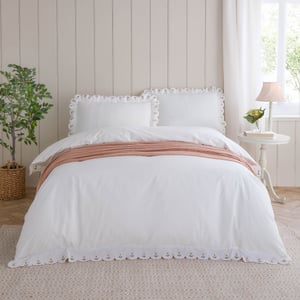 Wylder Florrie Embroidered Cotton Duvet Cover Set