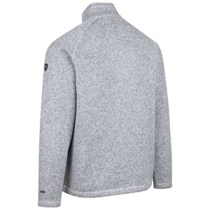 Trespass Mens Corsham Marl Half Zip Fleece Top (Grey)