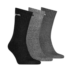 Puma Unisex Adult Crew Sports Socks (Pack of 3) (Grey)