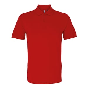Asquith & Fox Mens Organic Classic Fit Polo Shirt (Cherry Red)
