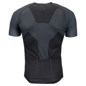 Oakley Korte Mouw Zip Up Zwart Heren Fietst-shirt 434144 02E