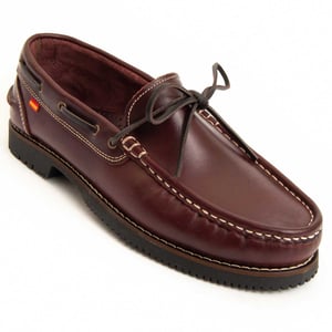 Purapiel Boat Shoes Puranautic2 In Burgundy