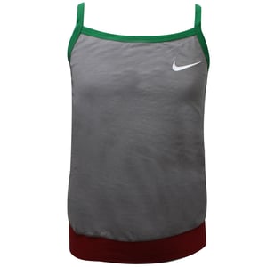 Nike Meisjes Tanktop Casual Colour Block Vest Merk Tee Grijs 412413 009