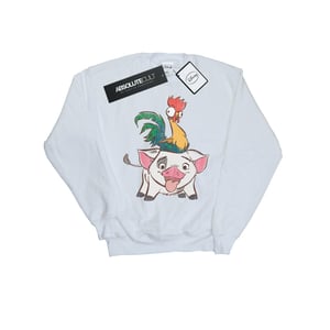 Disney Heren Moana Hei Hei en Pua Sweatshirt (Wit)