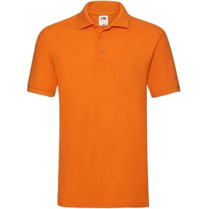 Fruit of the Loom Heren Premium Katoenen Piqué Poloshirt (Oranje)