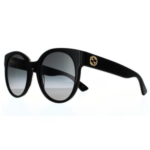 Gucci zonnebril GG0035SN 001 Zwart grijze gradiënt