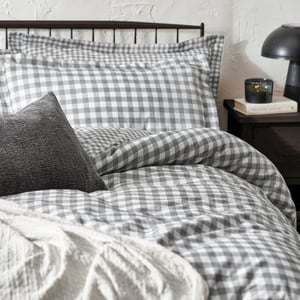 Barton Check 100% Cotton Duvet Cover Set