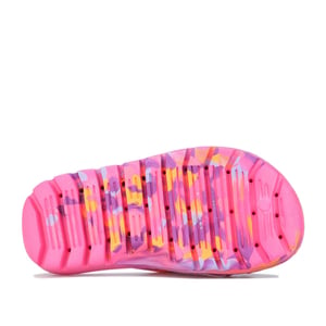 Girl's Skechers Junior Hogan Splash Slides in Pink