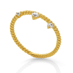 Orphelia 'Crown' Damesring van 925 Sterling Zilver - Goud ZR-7529/G