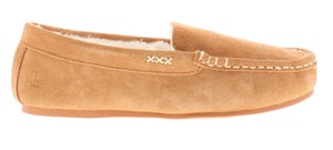 Hush Puppies Womens Moccasin Slippers Annie Suede Leather tan