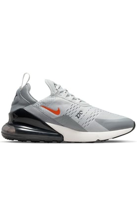 Nike Air Max 270 Sportschoenen, Grijs Mist / Team Oranje Zeil