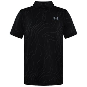 Under Armour Korte Mouw Zwart Gekraagd Kinder Playoff Poloshirt 1350170 001