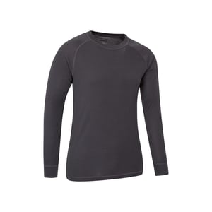 Mountain Warehouse Heren Talus Base Layer Top (Set van 2) (Houtskool)