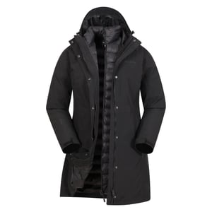 Mountain Warehouse dam/dam Alaskan Long 3 in 1 jacka (Jet Black)