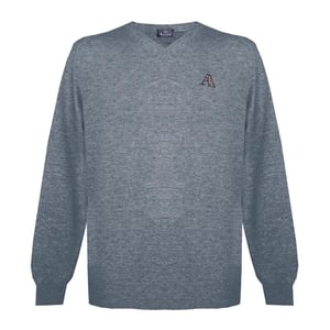Aquascutum Tartan A Logo Grå Jumper