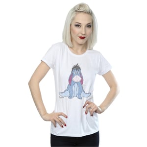 Disney Dames/Dames Winnie The Pooh Klassiek Eeyore Katoenen T-Shirt (Wit)