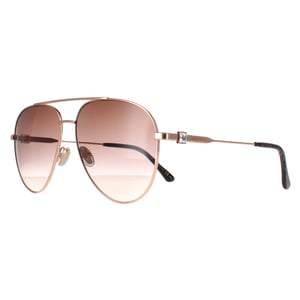 Jimmy Choo Aviator Womens Gold Copper Brown Gradient OLLY/S
