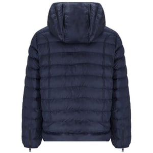 Diesel effen marineblauw gewatteerd jack met capuchon