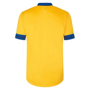 Umbro Tempest-kindertrui met korte mouwen (Geel/royaal blauw)