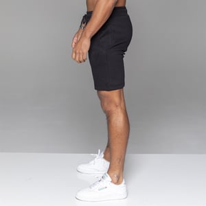 MYT Heren Fleece Korte Broek Zwart