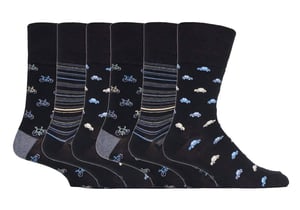 Gentle Grip - 6 Pairs Mens Gentle Grip Non Elastic Socks - MGG547