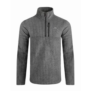 Weird Fish Heren Longmont Grid Eco Friendly Quarter Zip Fleece Top (Marine)