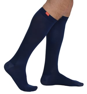 VIM&VIGR - Graduated Compression Unisex Socks 15-20 mmhg with Moisture Wicking Nylon - Navy